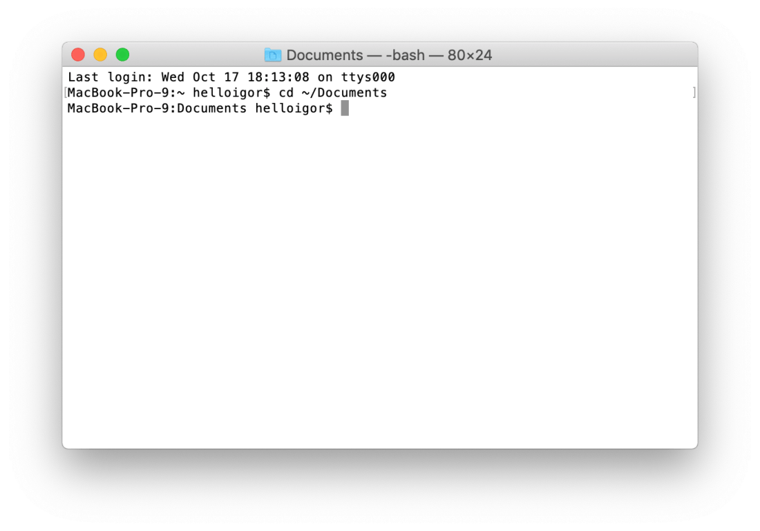 command prompt on mac