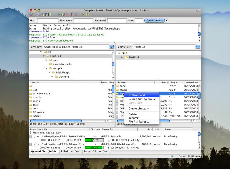 is filezilla for mac safe download