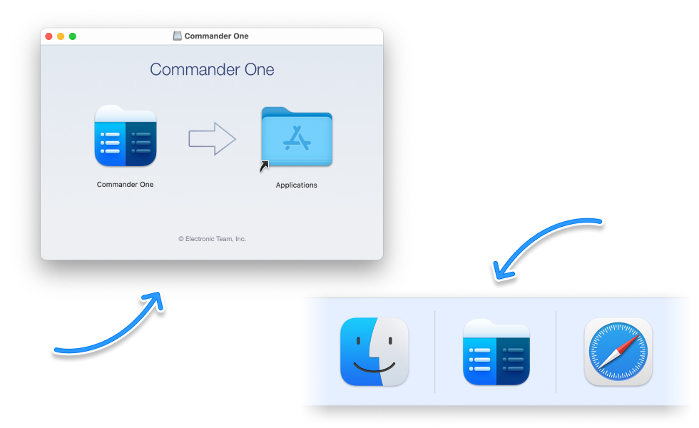 Add Commander One to Applications on macOS