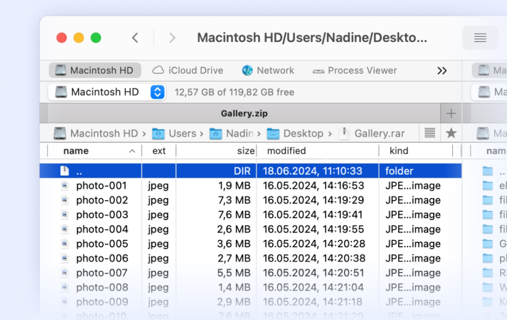 Commander One on macOS